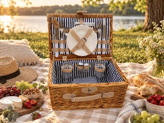Canasta Picnic Azul