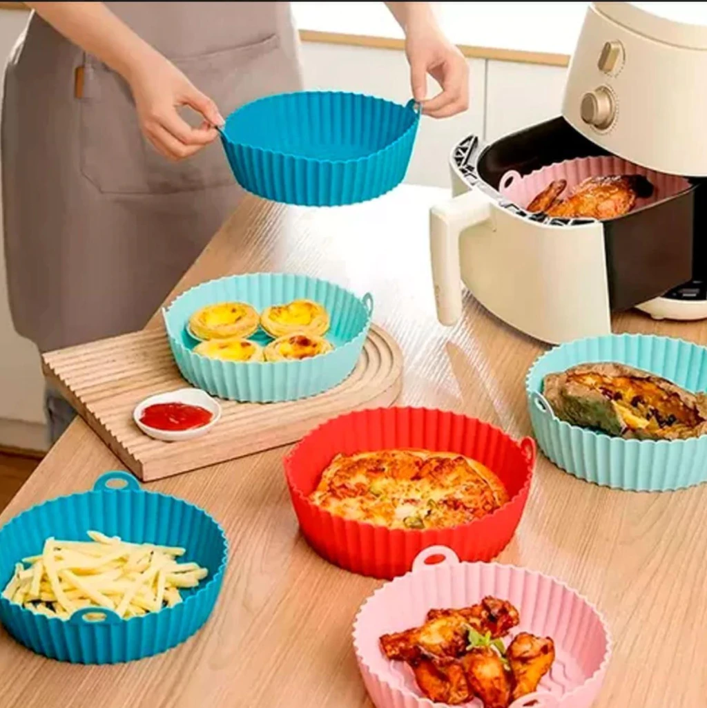 Molde de silicona para air fryer cuadrado
