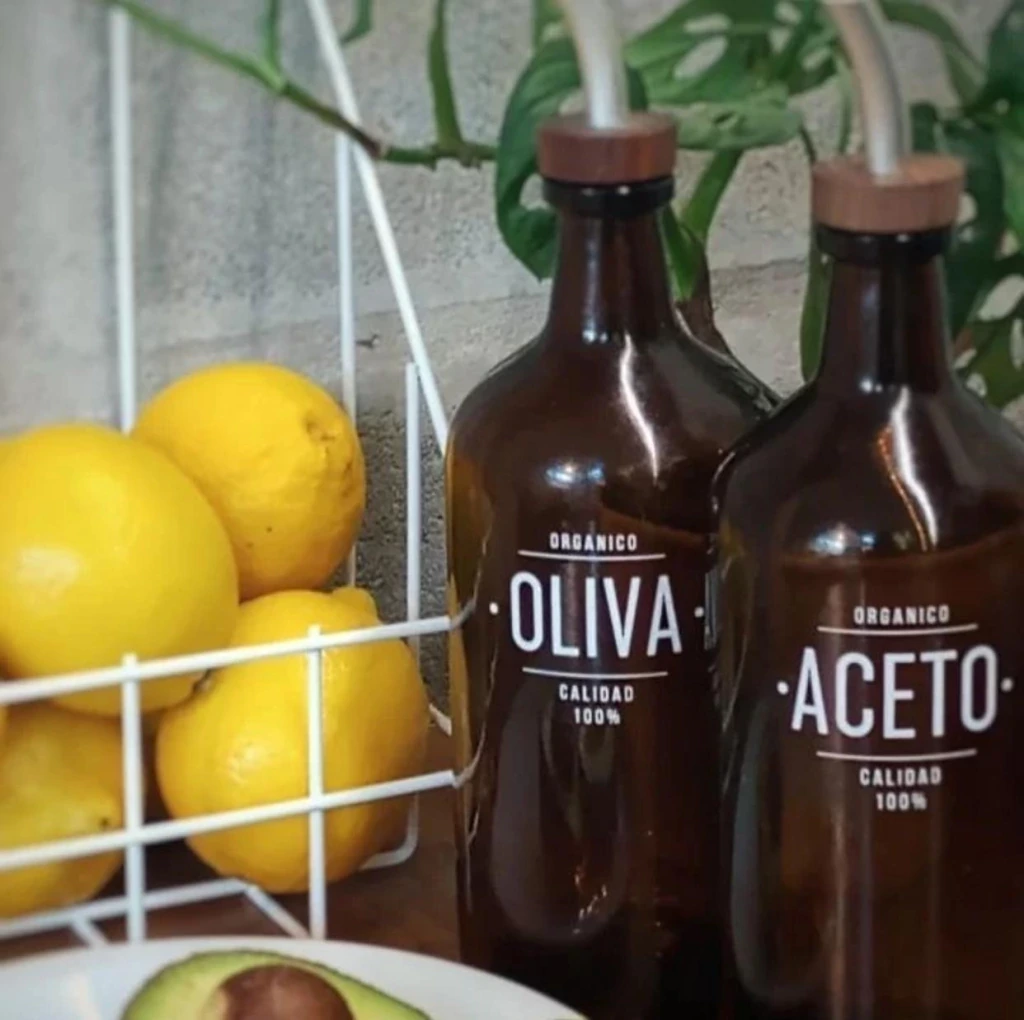 Botella de vidrio