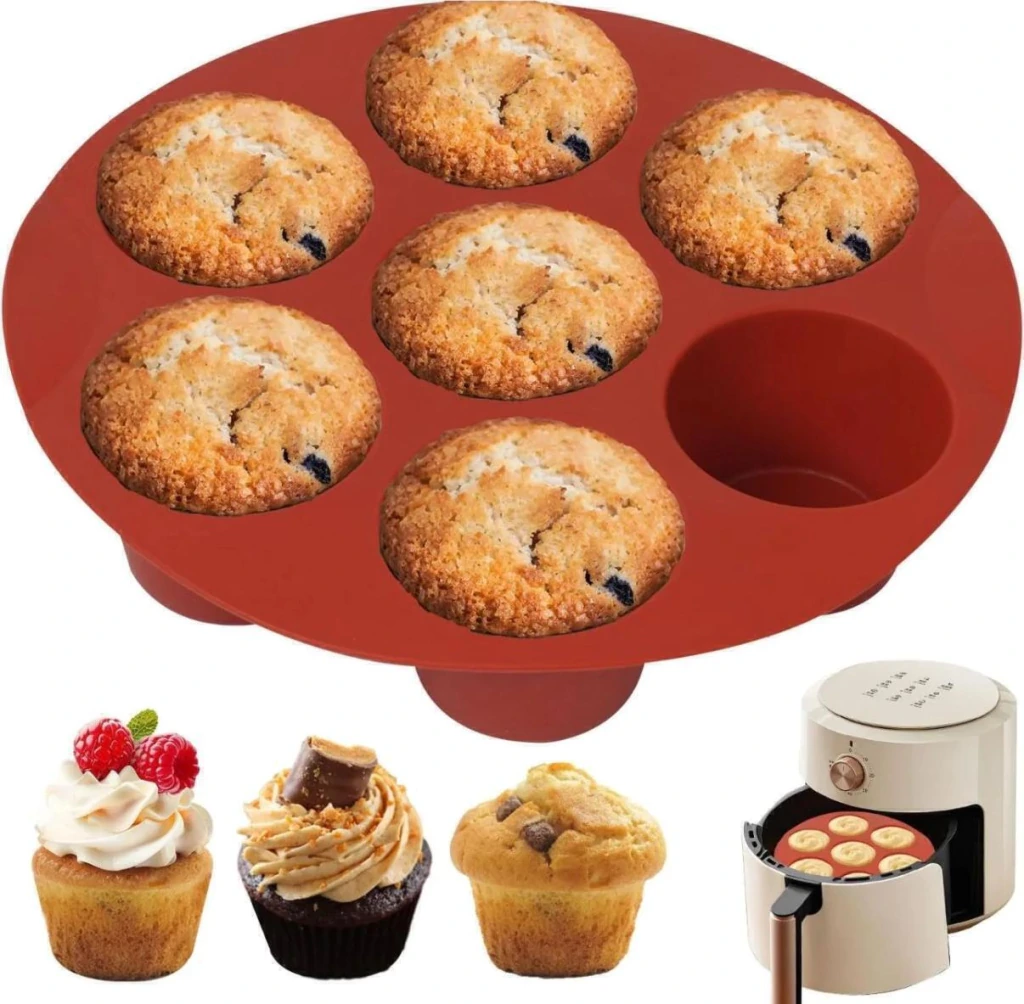 Molde silicona para muffin o volcán de chocolate