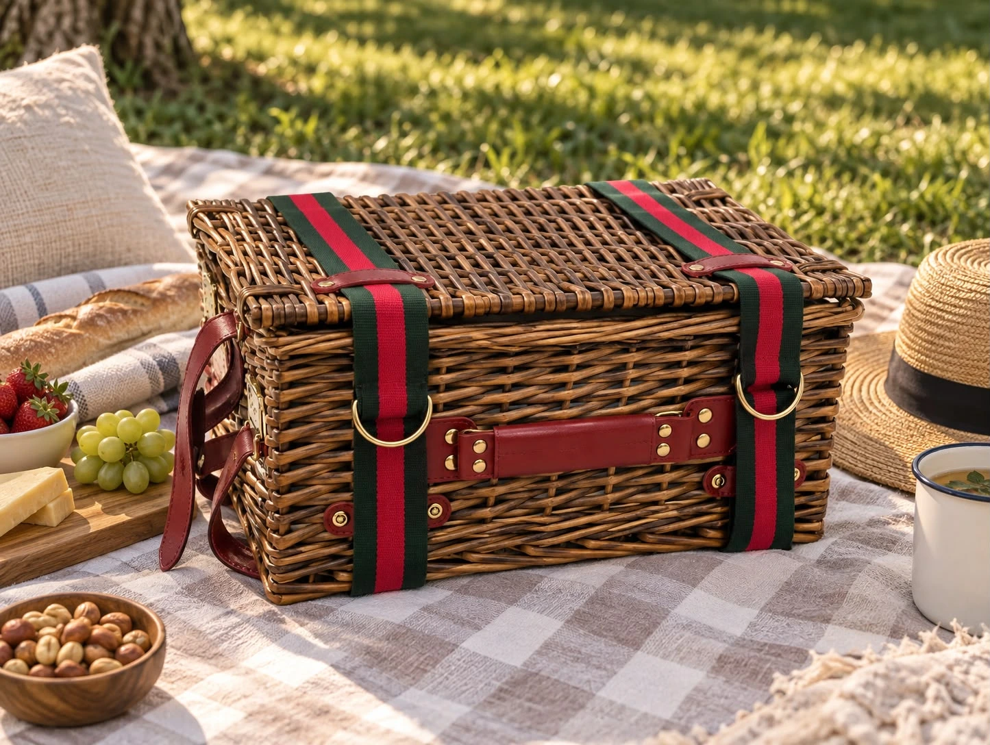 Canasta Picnic Verde - Image 2