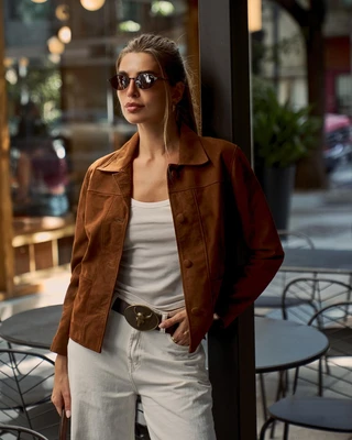 CAMPERA PARIS DE GAMUZA