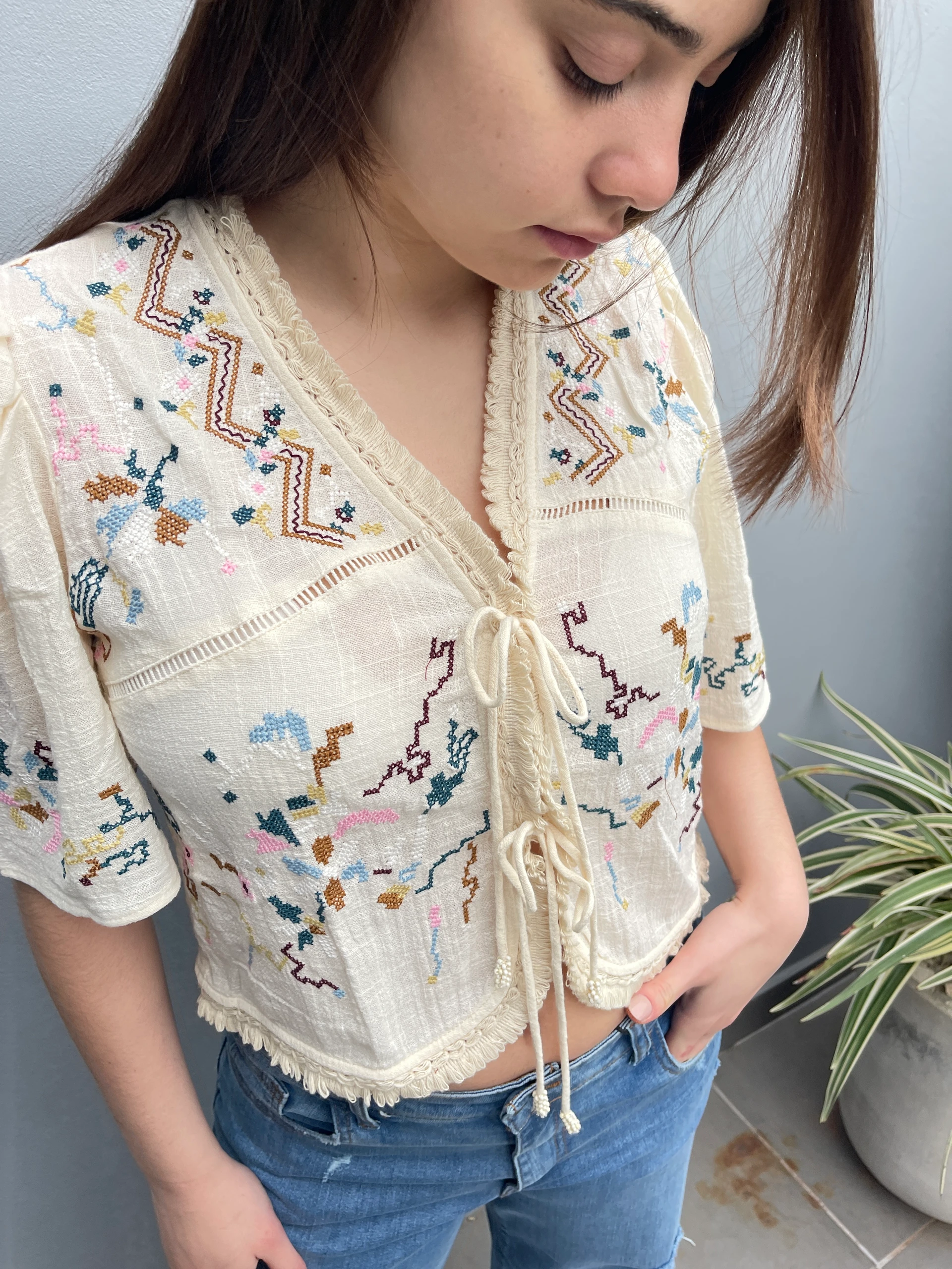 Blusa bordada Camila