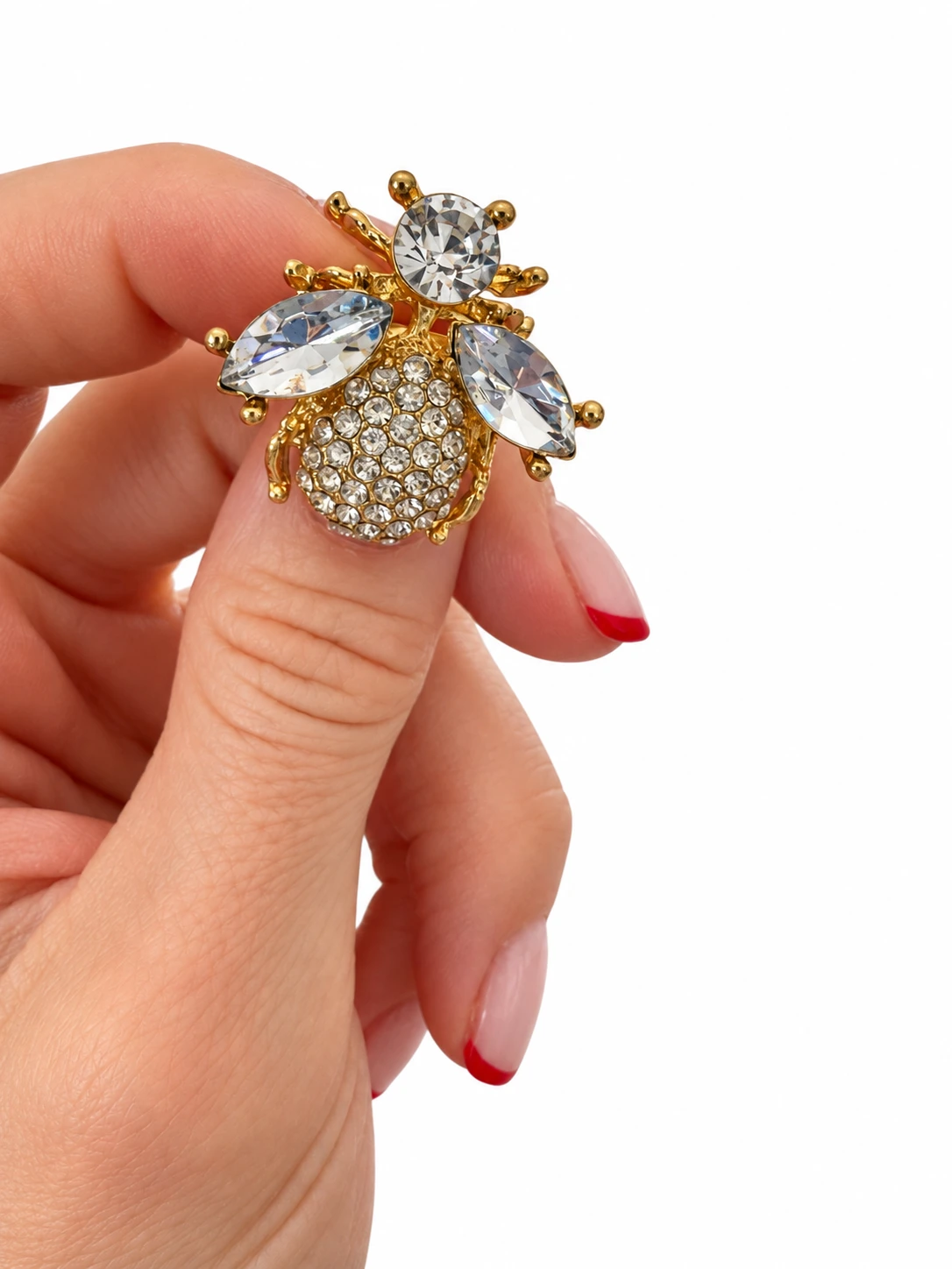 Prendedor Abeja Cristal