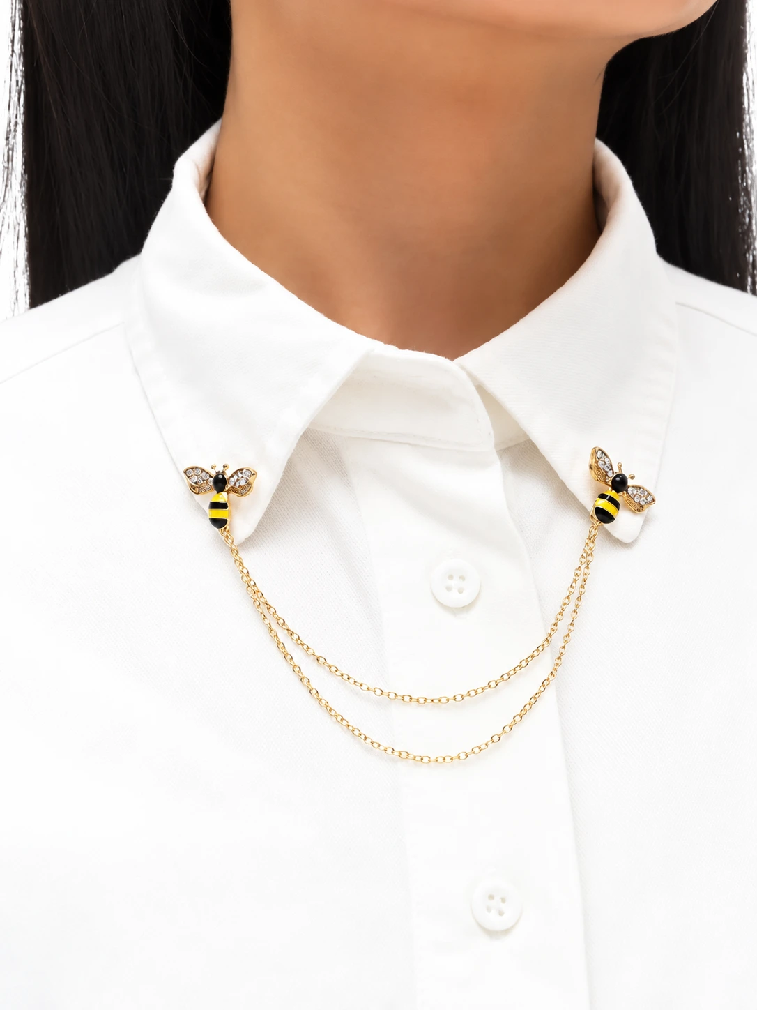 Prendedor Abejas con Cadena - Image 2