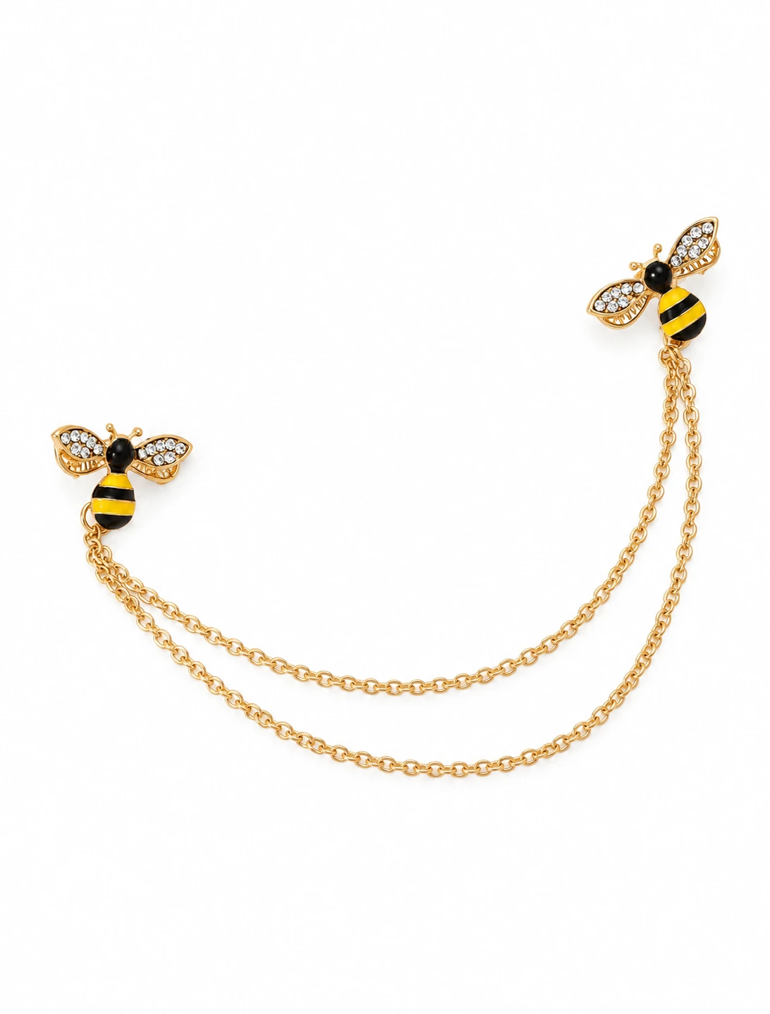 Prendedor Abejas con Cadena