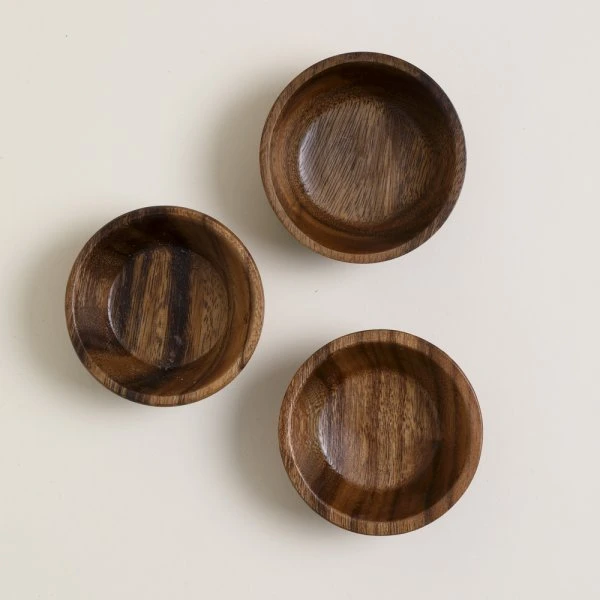 Set de 3 copetineros conicos acacia - Image 2