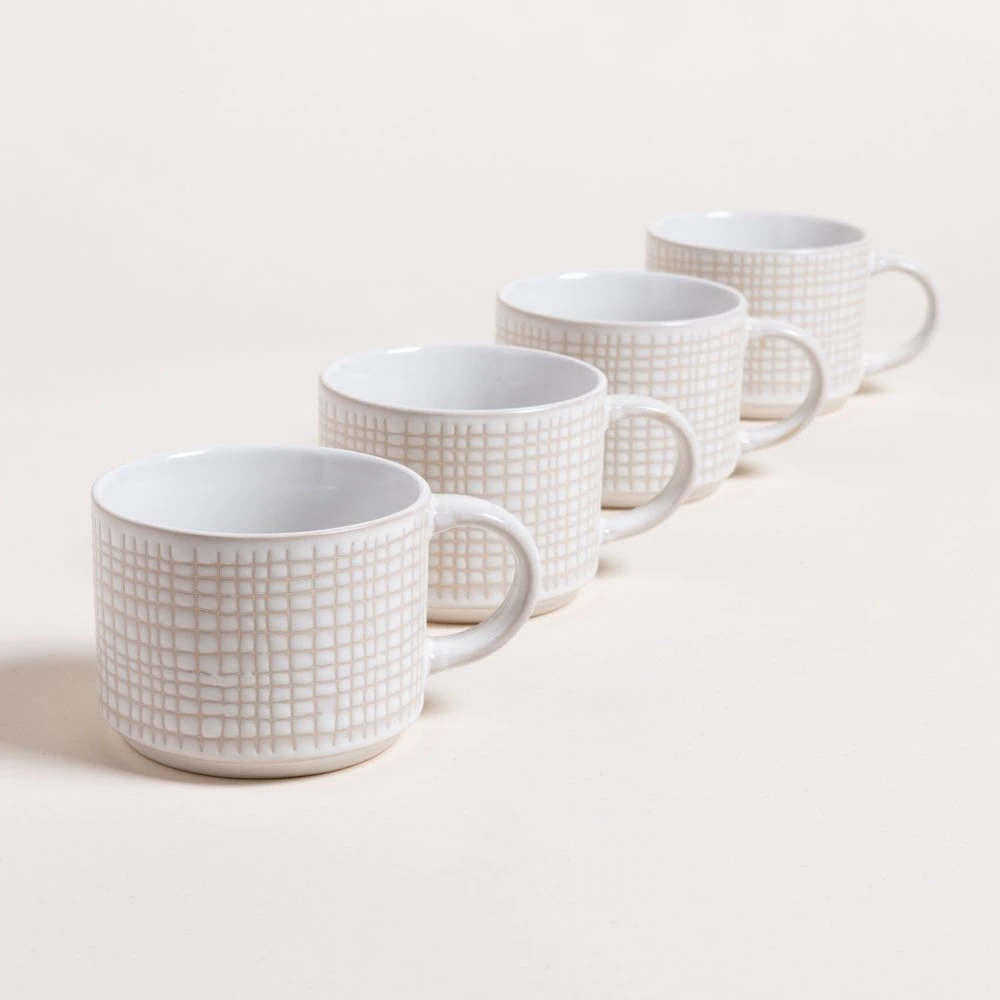 Set x 4 tazas Squares en rack - Image 2