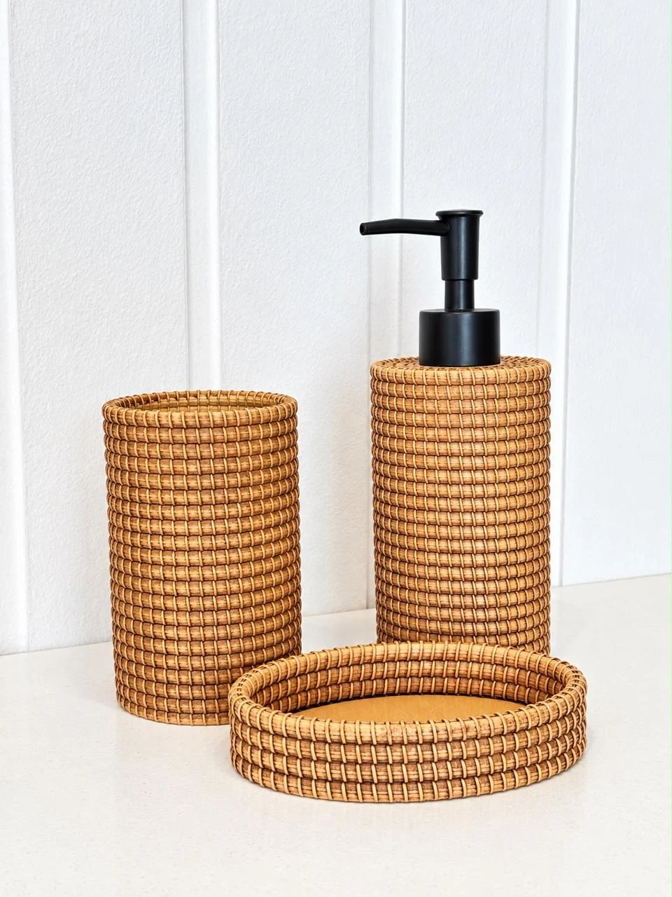 SET DE BAÑO X 3 POLIRESINA