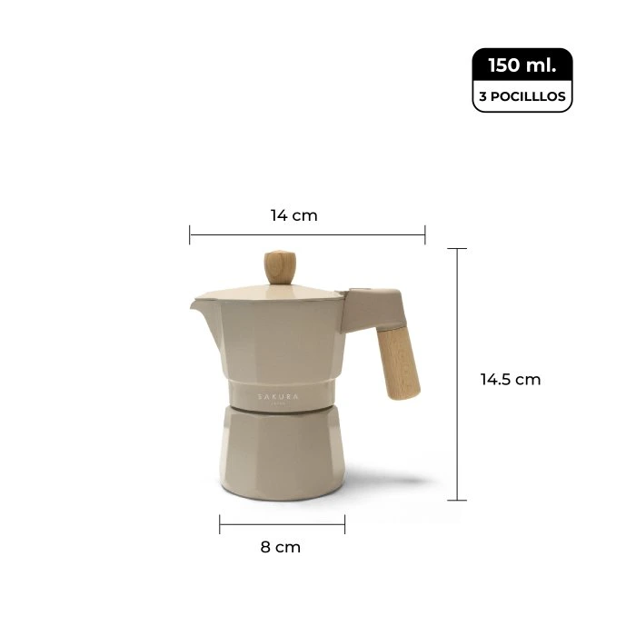 CAFETERA MOKA SAKURA 150ml - Image 2