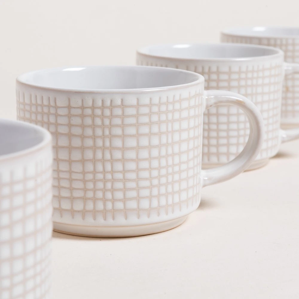 Set x 4 tazas Squares en rack - Image 3