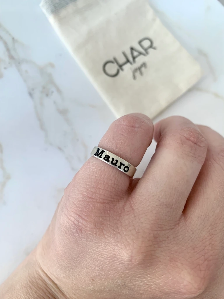Anillo Cinta Grabado - Image 3