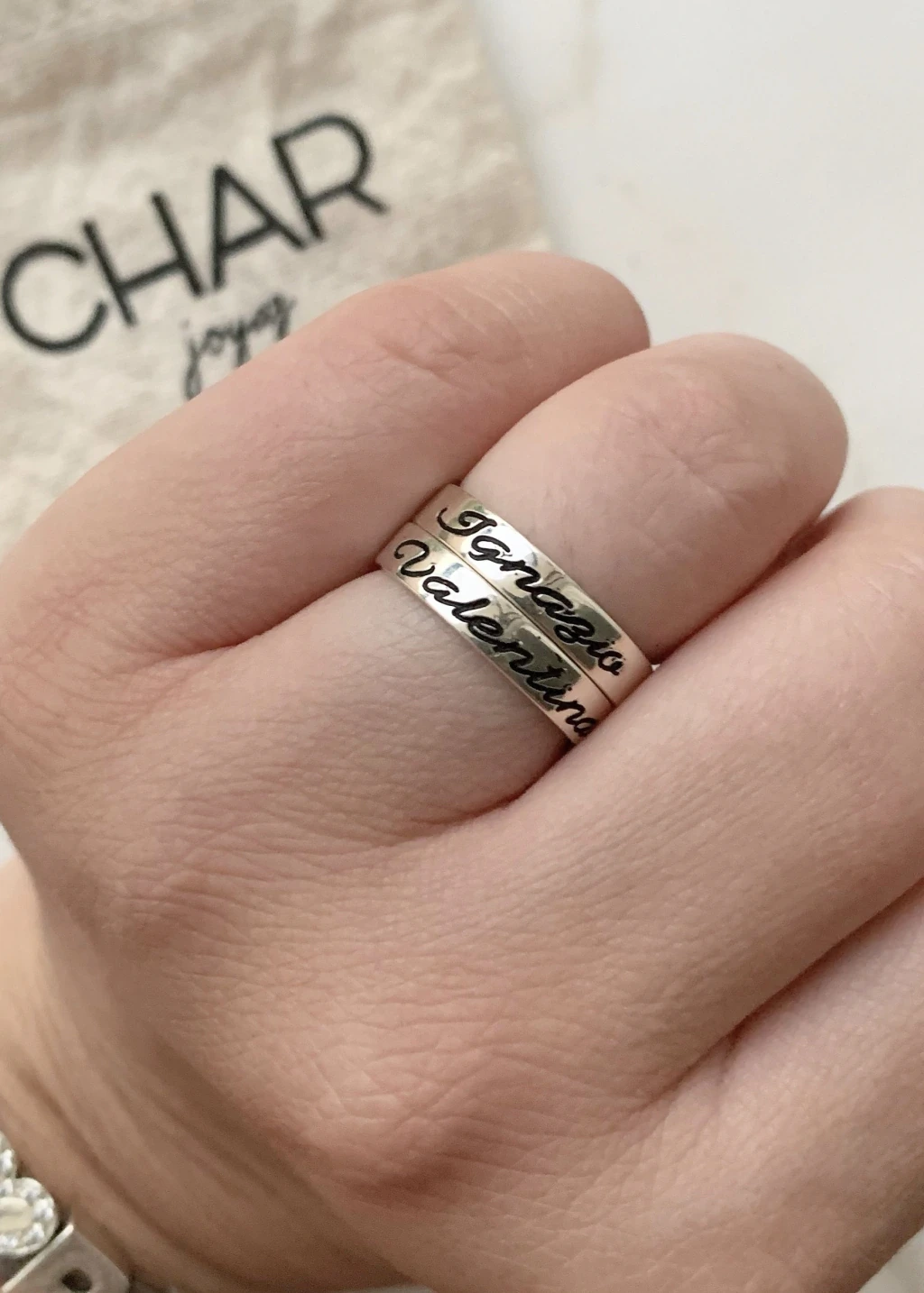 Anillo Cinta Grabado