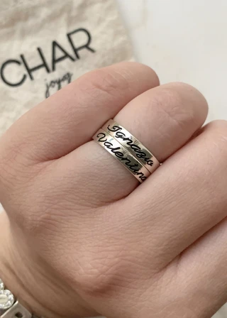 Anillo Cinta Grabado