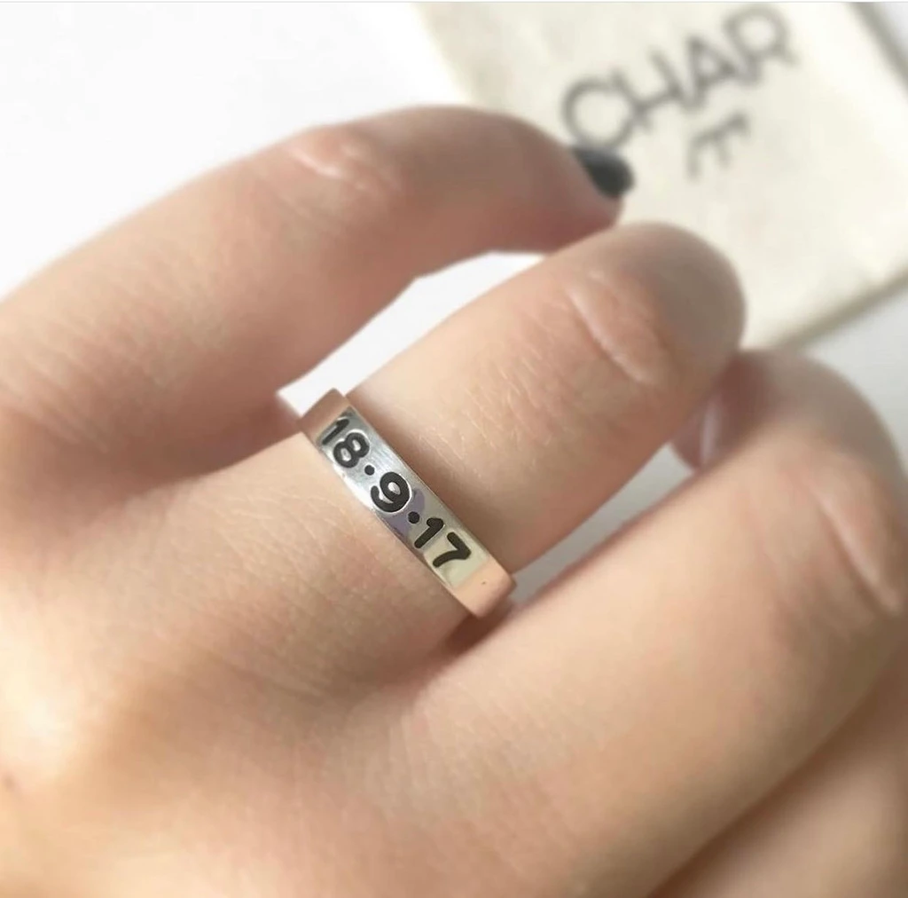Anillo Cinta Grabado - Image 4