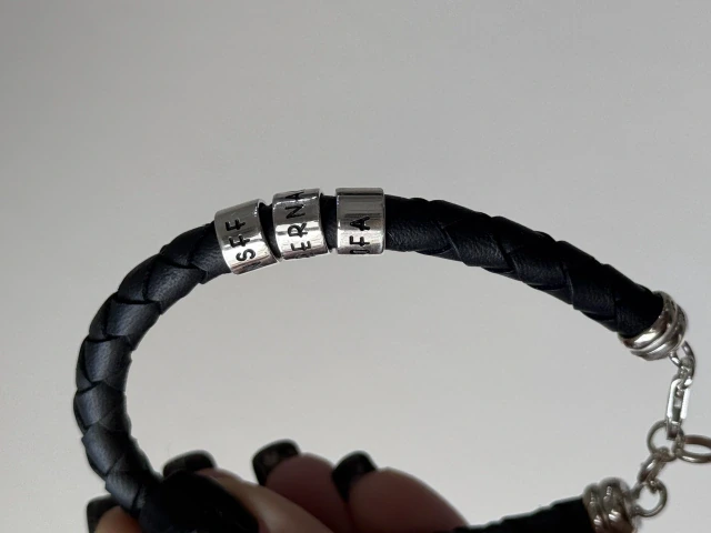 Pulsera de Hombre Cuero + Donas - Image 2