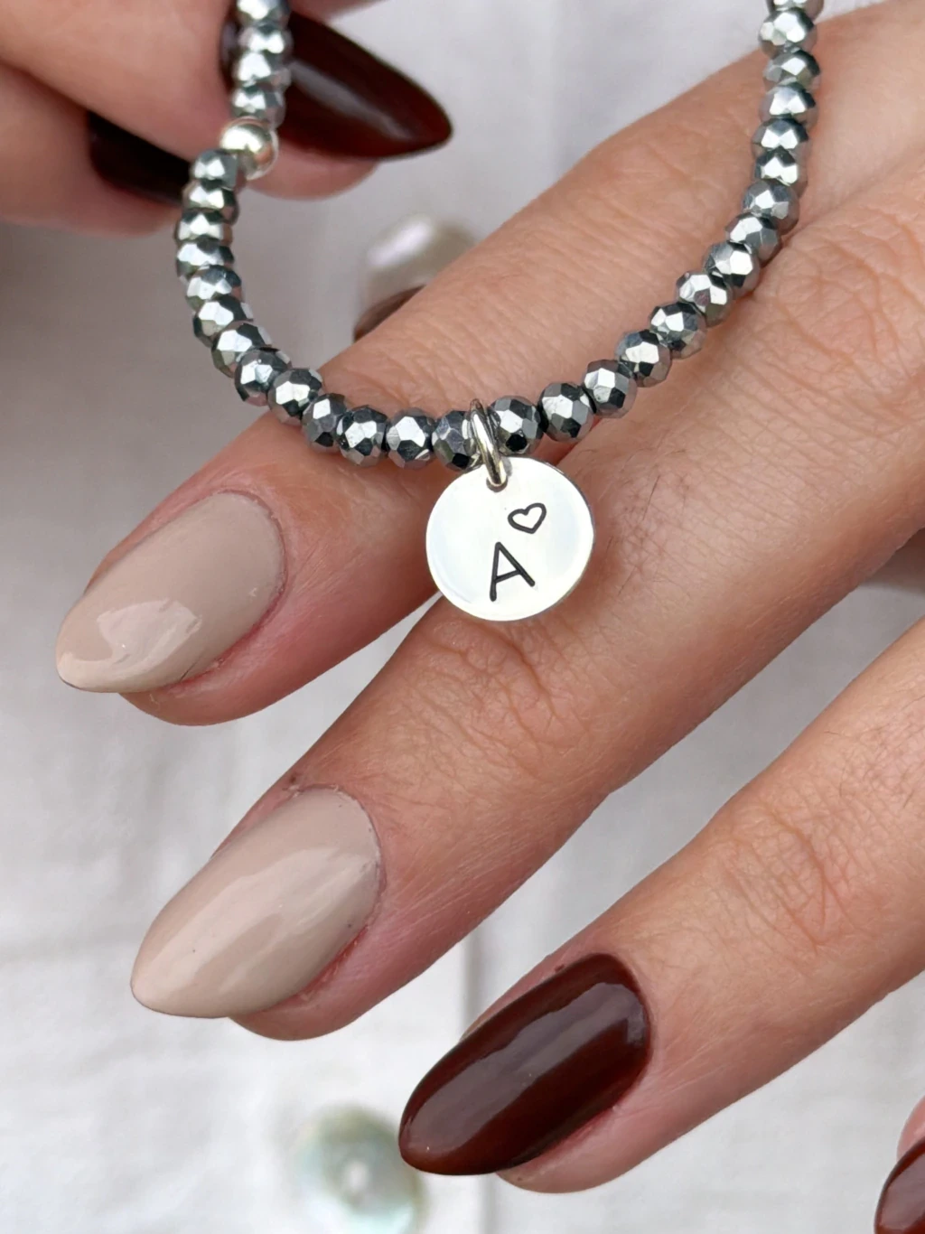 Pulsera Cristal con Medalla 1cm