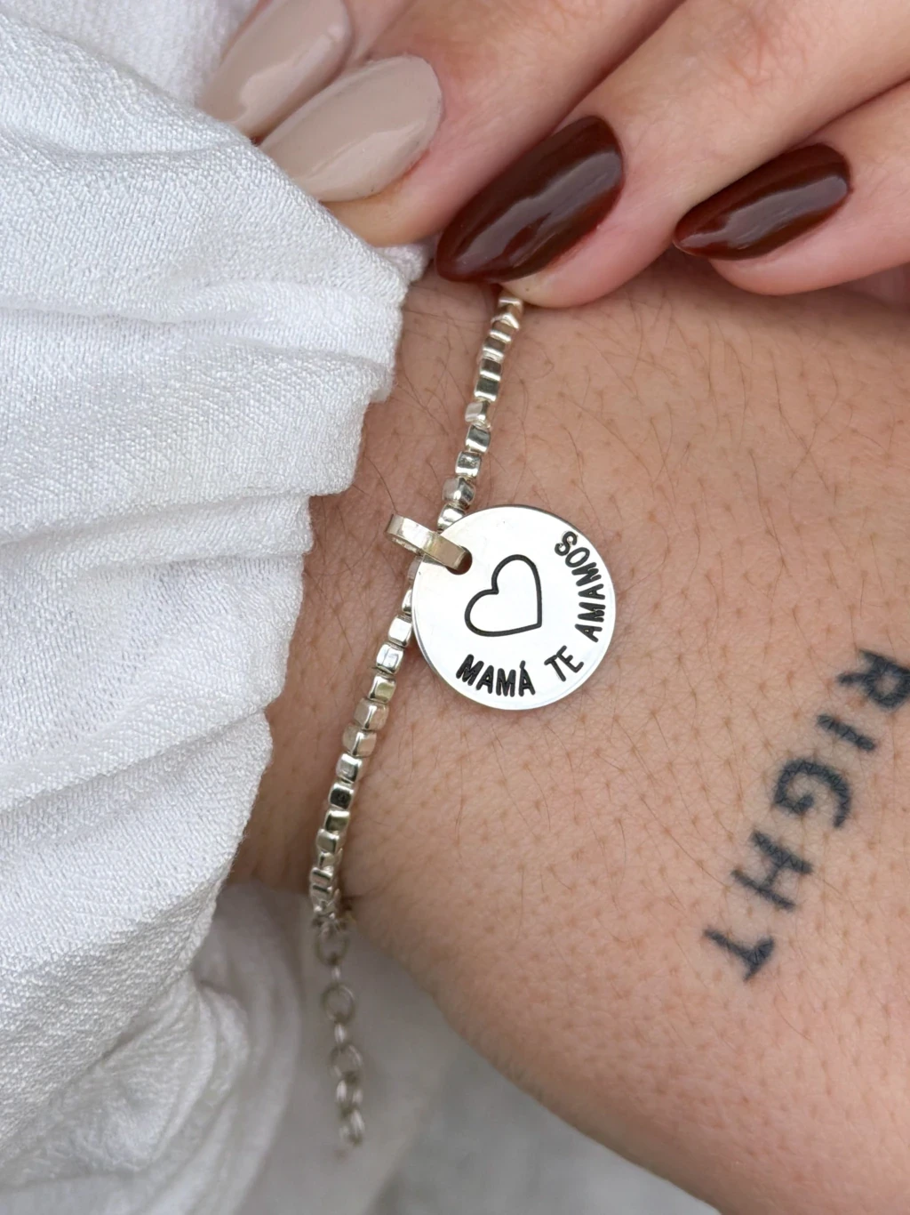Pulsera Cubitos + Medalla Personalizada