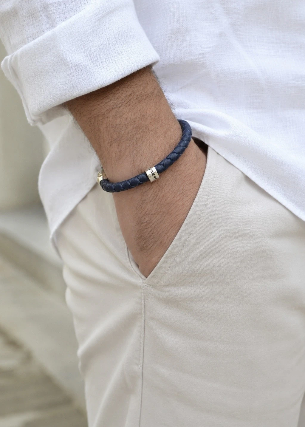 Pulsera de Hombre Cuero + Donas